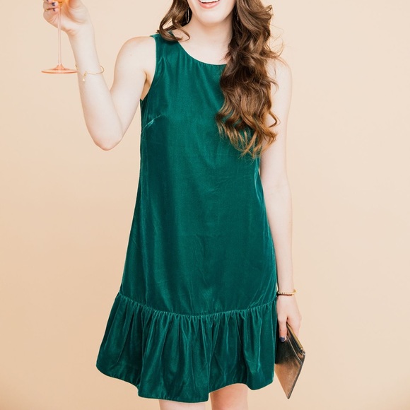 J. Crew Dresses & Skirts - J. Crew emerald green holiday velvet dress J. Crew Dresses & Skirts - J. Crew emerald green holiday velvet dress